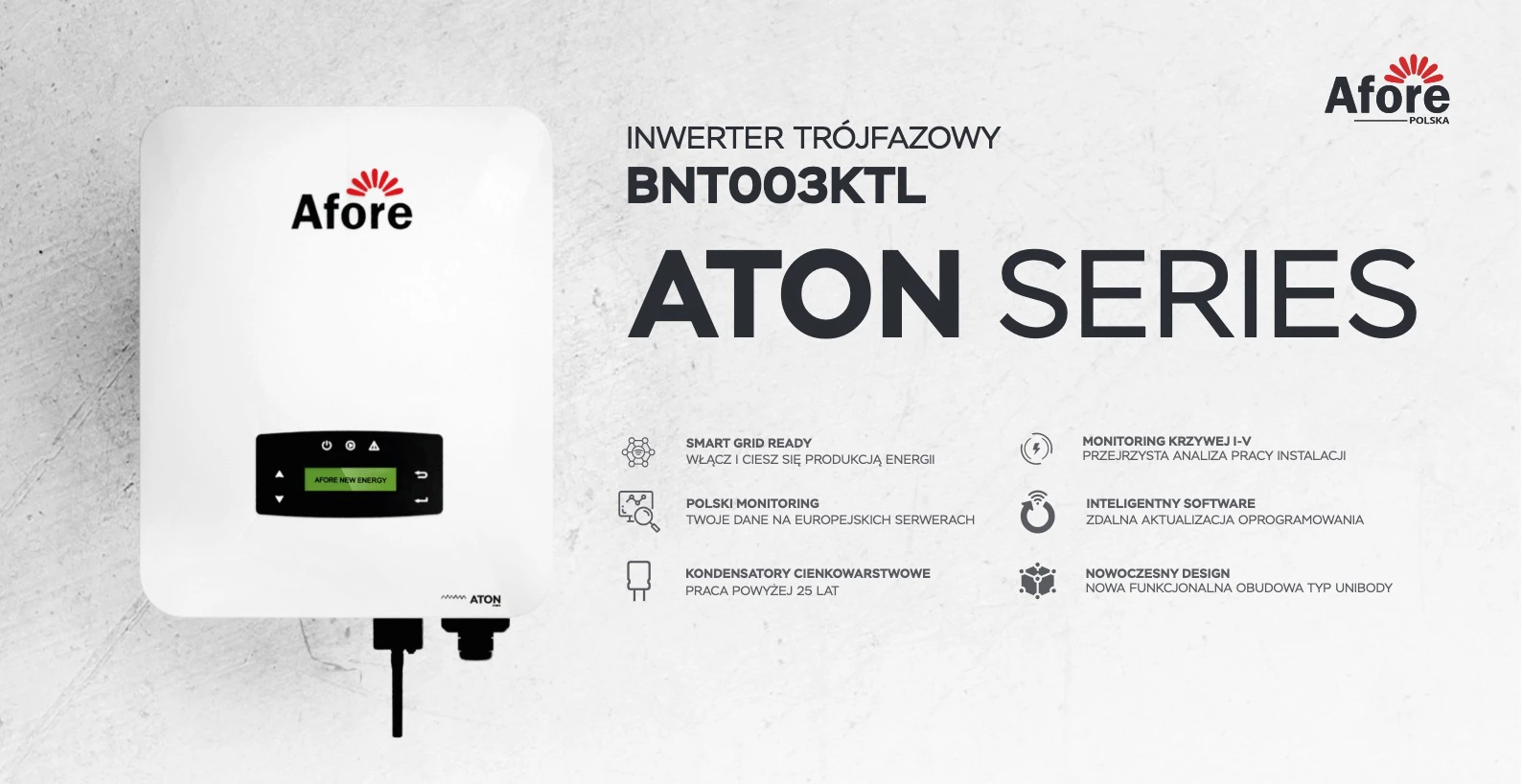 Inwerter AFORE BNT003KTL 3kW seria ATON - obrazek 4