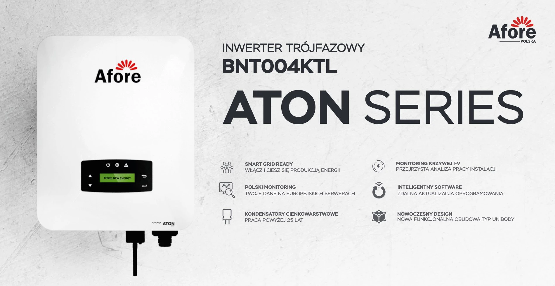 Inwerter AFORE BNT004KTL 4kW seria ATON